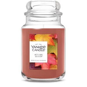 YANKEE CANDLE AUTUMN LEAVES LARGE JAR 22OZ NEW